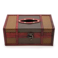 Caja de Pañuelos Grande Estilo Baúl