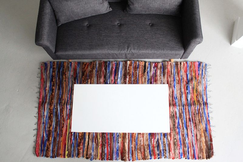 Alfombra grande de trapo - 105x185cm