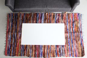 Alfombra grande de trapo - 105x185cm