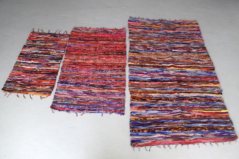 Alfombra grande de trapo - 105x185cm