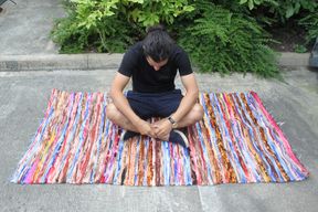 Alfombra grande de trapo - 105x185cm