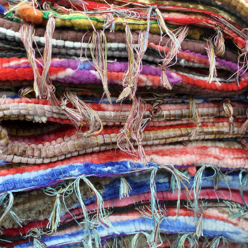 Alfombra grande de trapo - 105x185cm