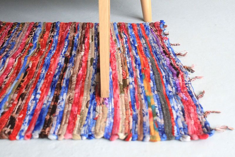 Alfombra de trapo medio - 128x75cm