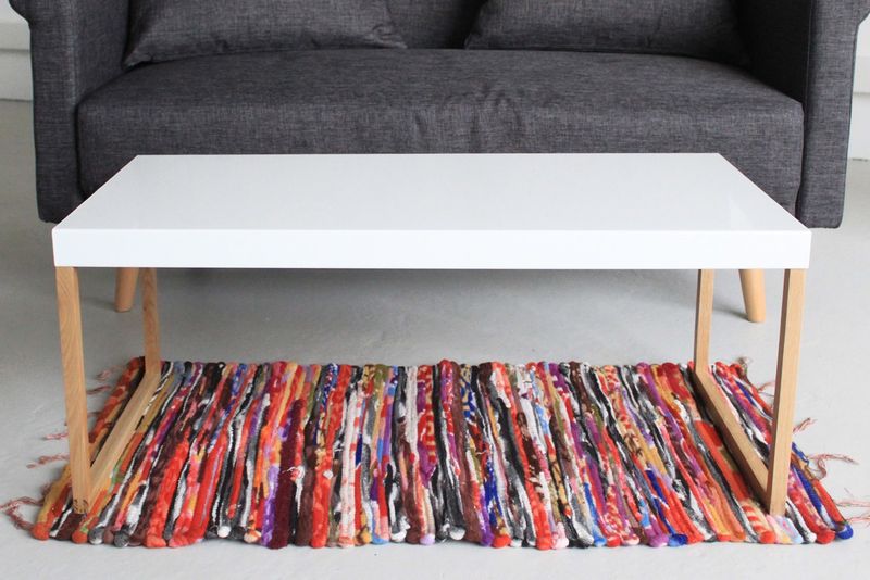 Alfombra pequeña de trapo - 50x90cm
