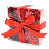 Set de 9 flores de Jabón - Rosas Rojas