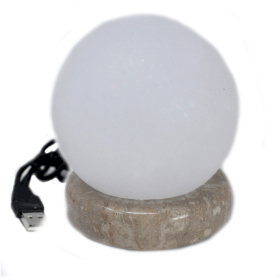 Lámpara de sal blanca  USB - 9 cm (multi)