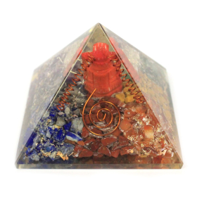 Lrg Orgonite Pirámide 70mm - Ganesh