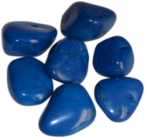 24x L Tumble Stones - Howlite Azul