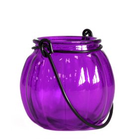 Linterna Vela de Calabaza Reciclada - Lavanda