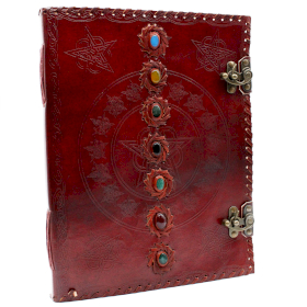 Huge 7 Chakra Leather Book - 10X13