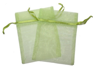 Bolsa de Organza - Pasto verde