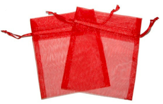 Bolsa de Organza - Rojo