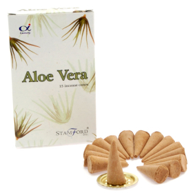 Conos de incienso de Aloe Vera