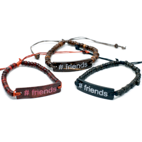 Brazaletes Coco Slogan - #Friends