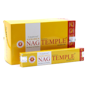 15g Incienso Dorado Nag - Templo