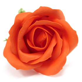 Flor de manualidades deco mediana - naranja escura