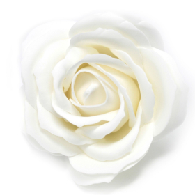 Flor de manualidades deco grande - blanca