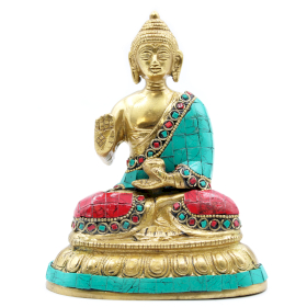 Figura de Buda de Latón - Bendición - 15cm