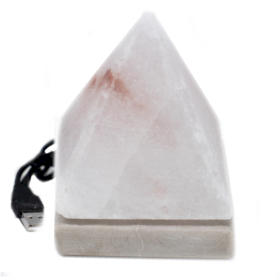 Lámpara de sal USB WHITE Pyramid - 9 cm (multi)