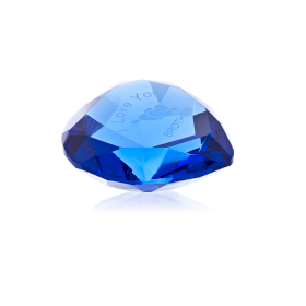 50mm Diamante Azul CORAZÓN + I LOVE BROTHER