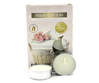 1x Set de 6 Velas de Té Perfumadas - Algodón fresco