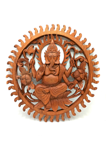 Panel de madera - Ganesh 40cm