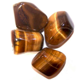 24x Tumble Stone - Ojo de tigre dorado M