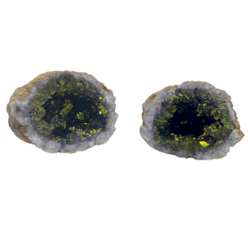 Geodas de calcita coloreada - Piedra Natural - Morado & Oro