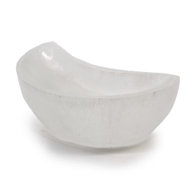 Cuenco de luna selenita - 10cm