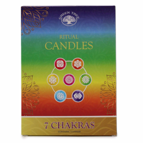 Conjunto de 7 velas - 7 Chakras