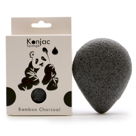 Esponja Facial Konjac - Carbón de Bambú - Antibacterial