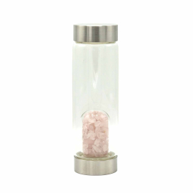 Mineral en Botella - Cuarzo Rosa Rejuvenecedor - Fragmentos