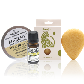 Esponja Konjac Amarilla, Arcilla y aceite esencial