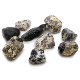 18x Piedras Naturales XL - Jaspe Plateado