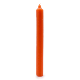 10x Velas a Granel de Color Sólido - Naranja Rústico - Paquete de 10