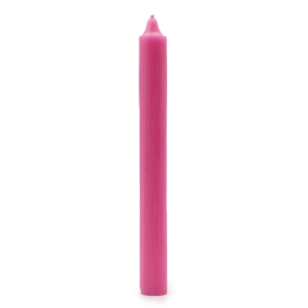 10x Velas a Granel de Color Sólido - Rosa Profundo Rústico - Paquete de 10