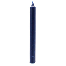 10x Velas a granel de color sólido - Azul marino rústico - Paquete de 10