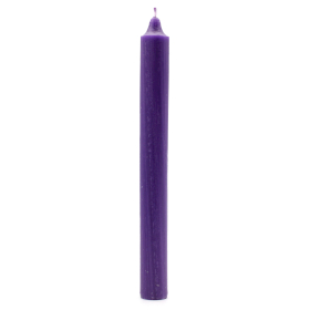 10x Velas a Granel de Color Sólido - Morado Rústico - Paquete de 10