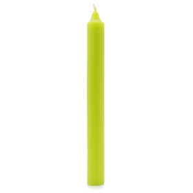 10x Velas a granel de color sólido - Verde lima rústico - Paquete de 10