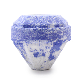 Bomba de Baño de Piedras Preciosas - Blanca y Azul