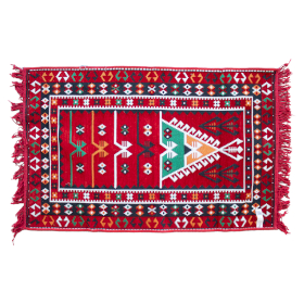 Alfombra Kilim 125x80 cm - Rojo