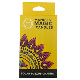 Velas Mágicas Manifest (paquete de 12) - Amarillas - Chakra del Plexo Solar