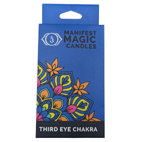 Velas Mágicas Manifest (paquete de 12) - Azul Oscuro - Chakra del Tercer Ojo