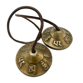 Tingsha tibetana - Símbolos de la suerte - aprox 6 cm