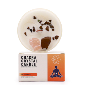 Velas de Cristal de Chakra - Chakra Sagrado