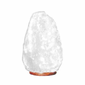 Lámpara de Sal del Himalaya de Cristal de Roca - & Base apx 8-10kg