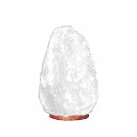 Lámpara de Sal del Himalaya de Cristal de Roca - & Base apx 3-5kg