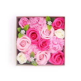 Caja Cuadrada - Baby Blessings - Rosas
