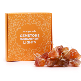 Luces de Encanto de Piedra Preciosa - Jade Naranja