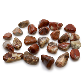 24x Pequeñas piedras africanas - Jaspe claro - Brecciated